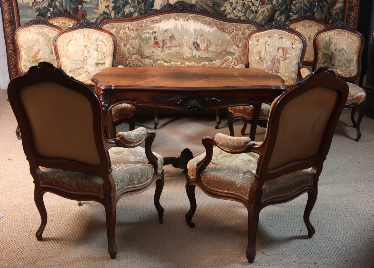 Important Napoleon III Salon Set-photo-2