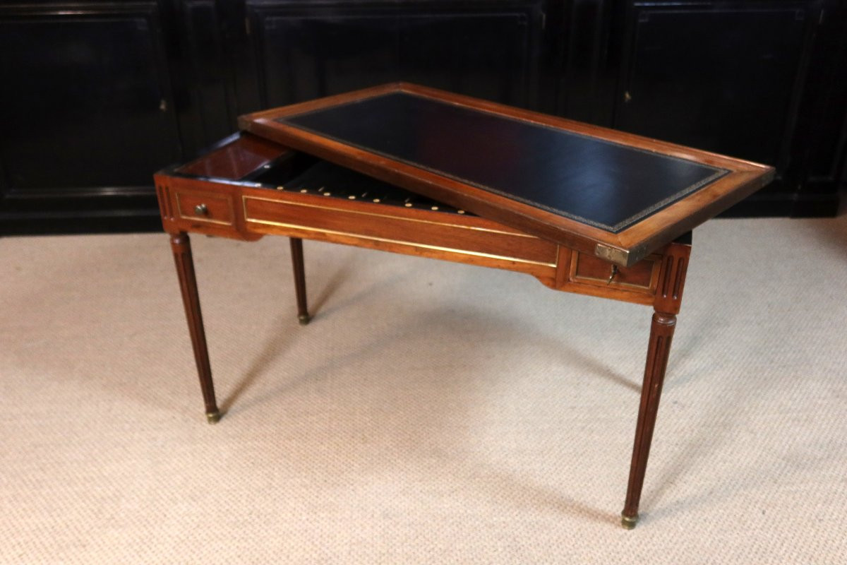 Table à jeux Louis XVI fin XVIIème début XIX ème siècle-photo-1