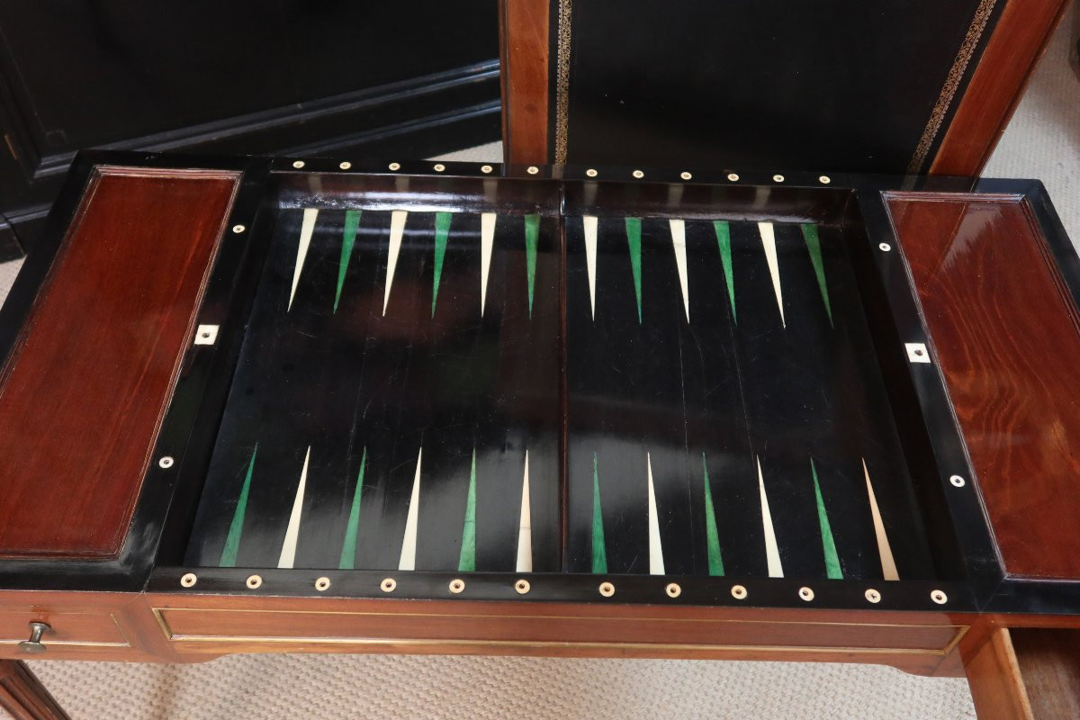 Table à jeux Louis XVI fin XVIIème début XIX ème siècle-photo-4