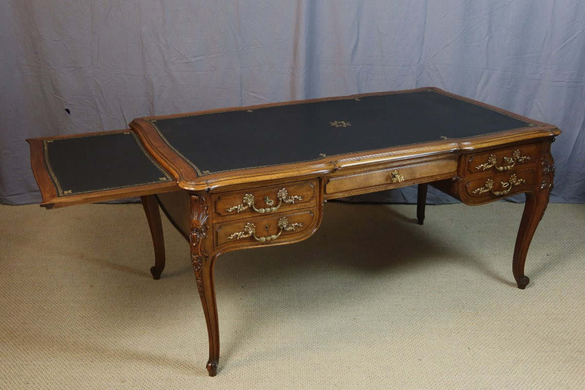 bureau en noyer de la maison Potheau Constantin XIX-photo-2