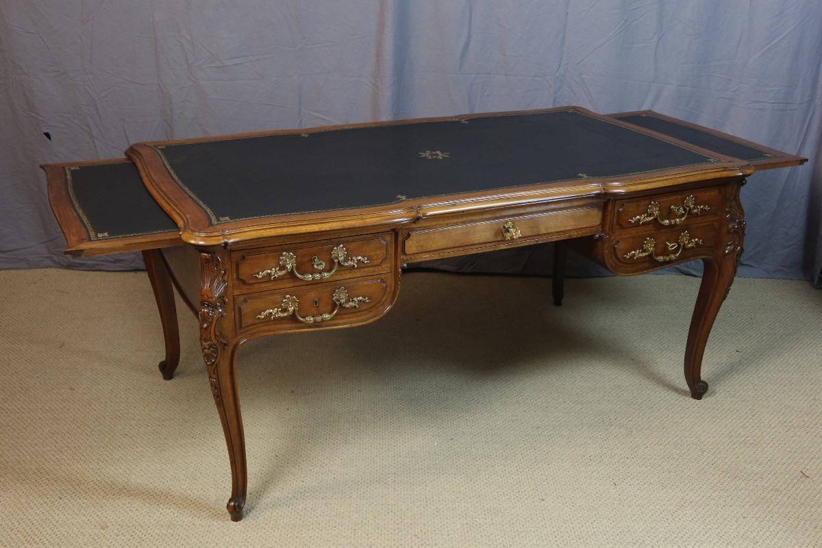 bureau en noyer de la maison Potheau Constantin XIX-photo-7