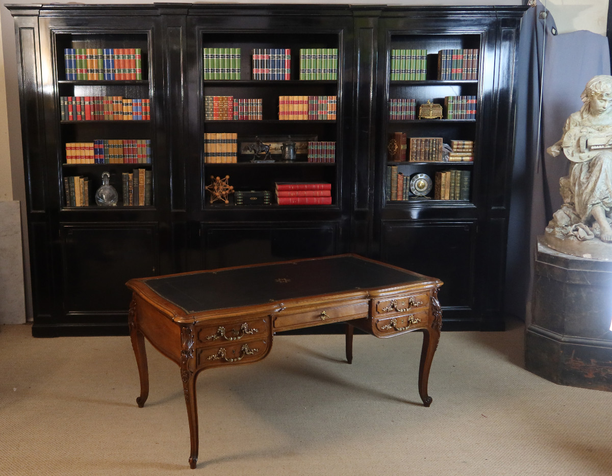 bureau en noyer de la maison Potheau Constantin XIX