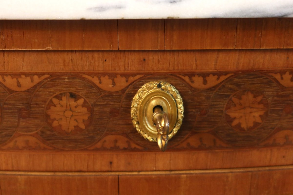 Half-moon Chest Of Drawers With Doors Early 20th Century-photo-7