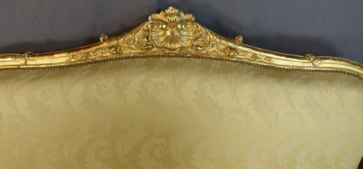 salon Napoléon III en bois doré-photo-2