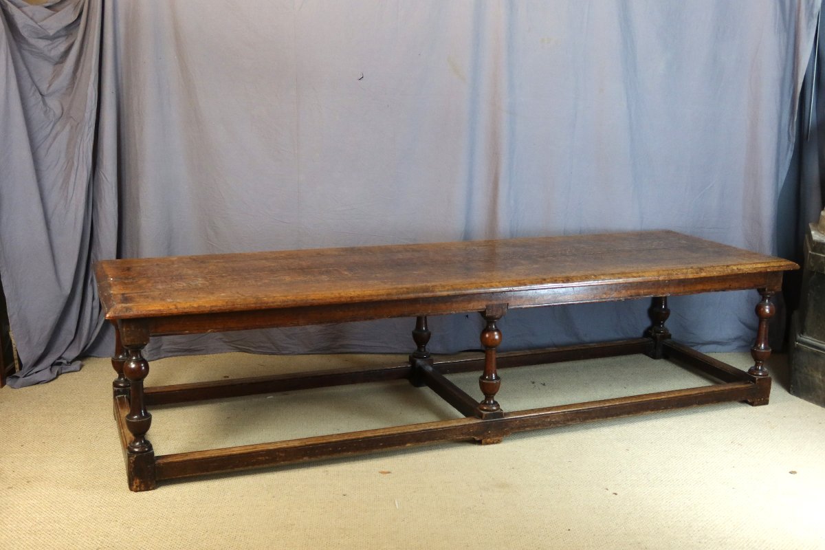 Large Oak Table, 19th Century-photo-2
