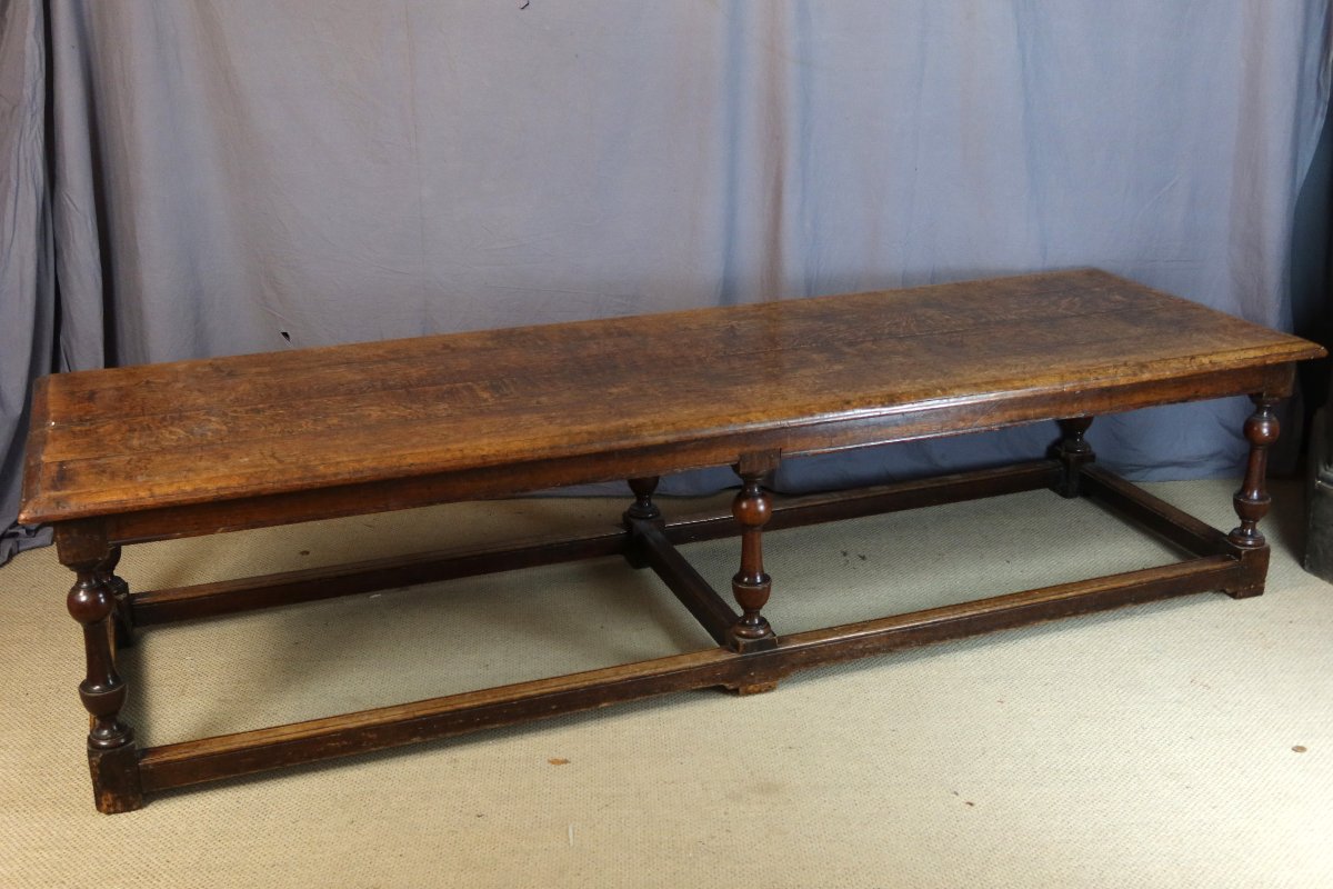 Large Oak Table, 19th Century-photo-3