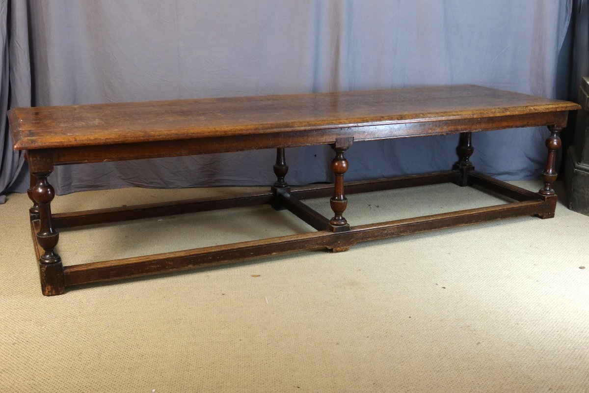 Large Oak Table, 19th Century-photo-4