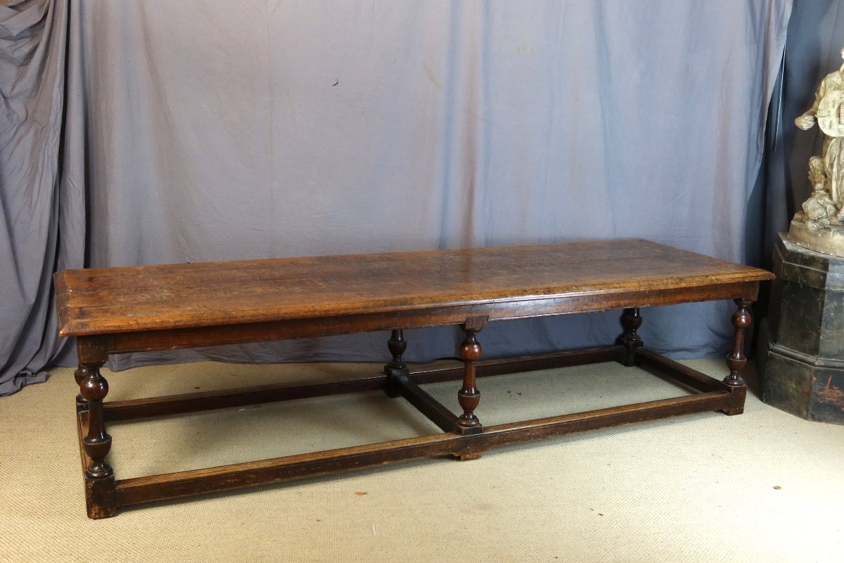 Large Oak Table, 19th Century-photo-8