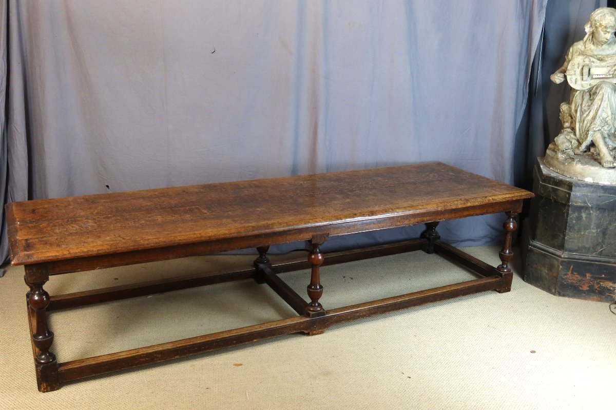 Large Oak Table, 19th Century