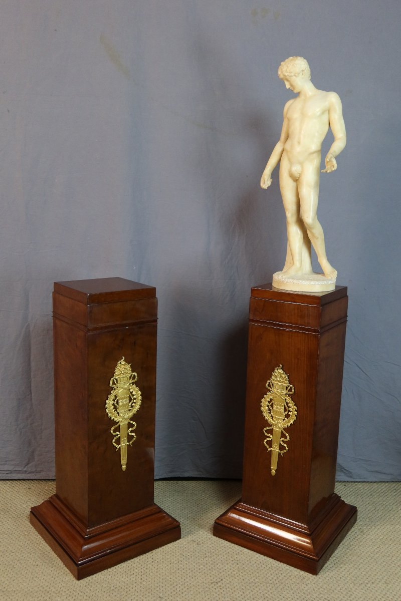 Pair Of Empire-style Mahogany Sheathes-photo-7