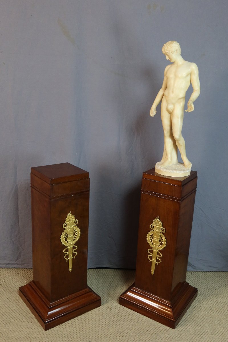 Pair Of Empire-style Mahogany Sheathes
