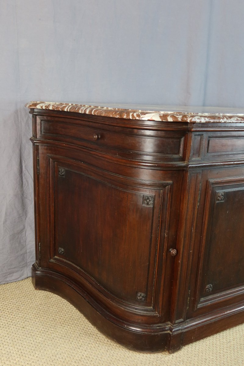 Meuble de toilette en acajou XIXème siècle-photo-1