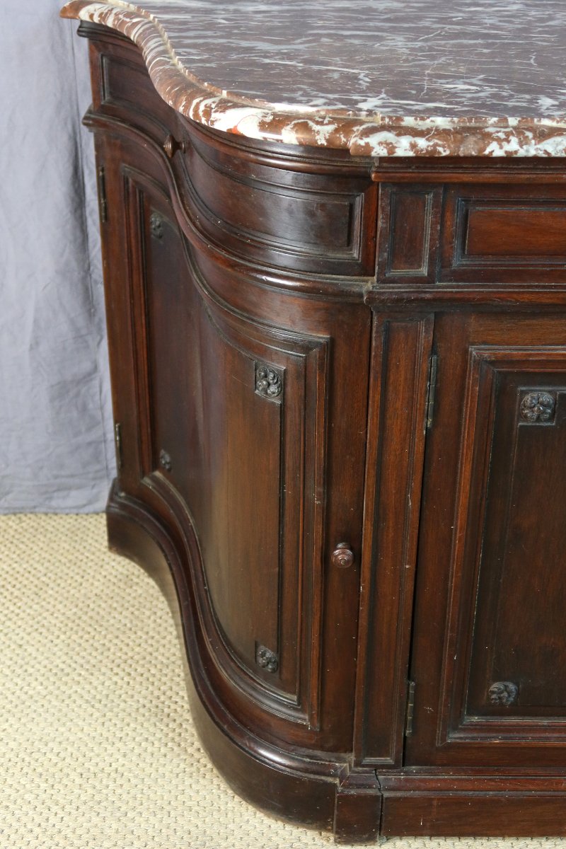 Meuble de toilette en acajou XIXème siècle-photo-4