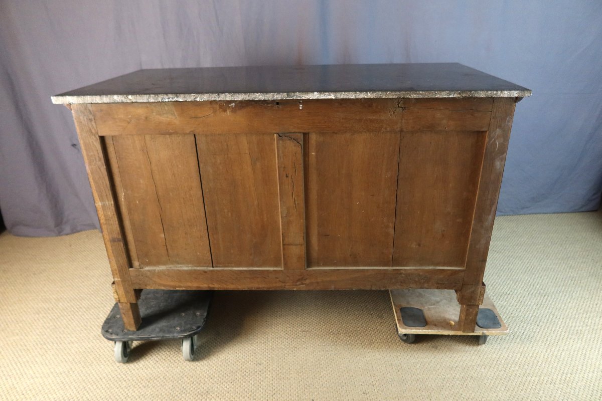 Commode Empire en acajou-photo-7