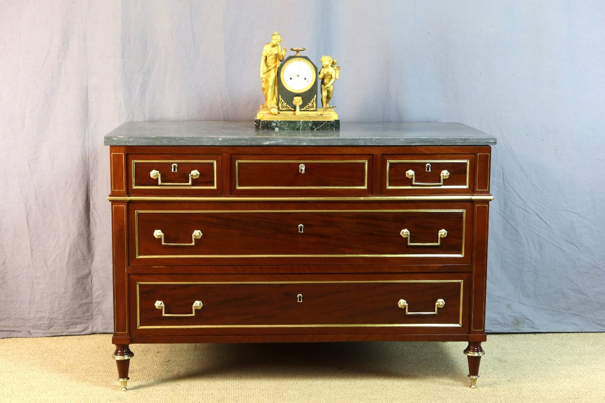 Commode Louis XVI fin XVIIIème siècle-photo-2