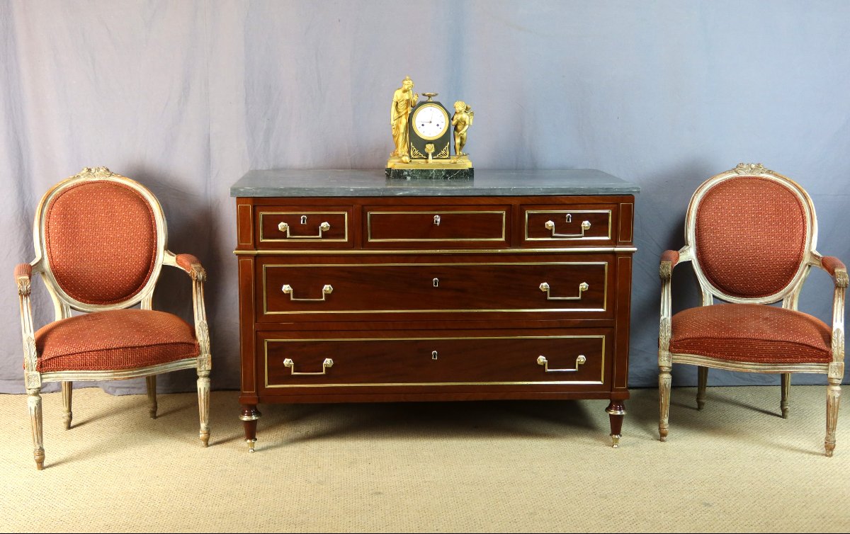 Commode Louis XVI fin XVIIIème siècle-photo-7
