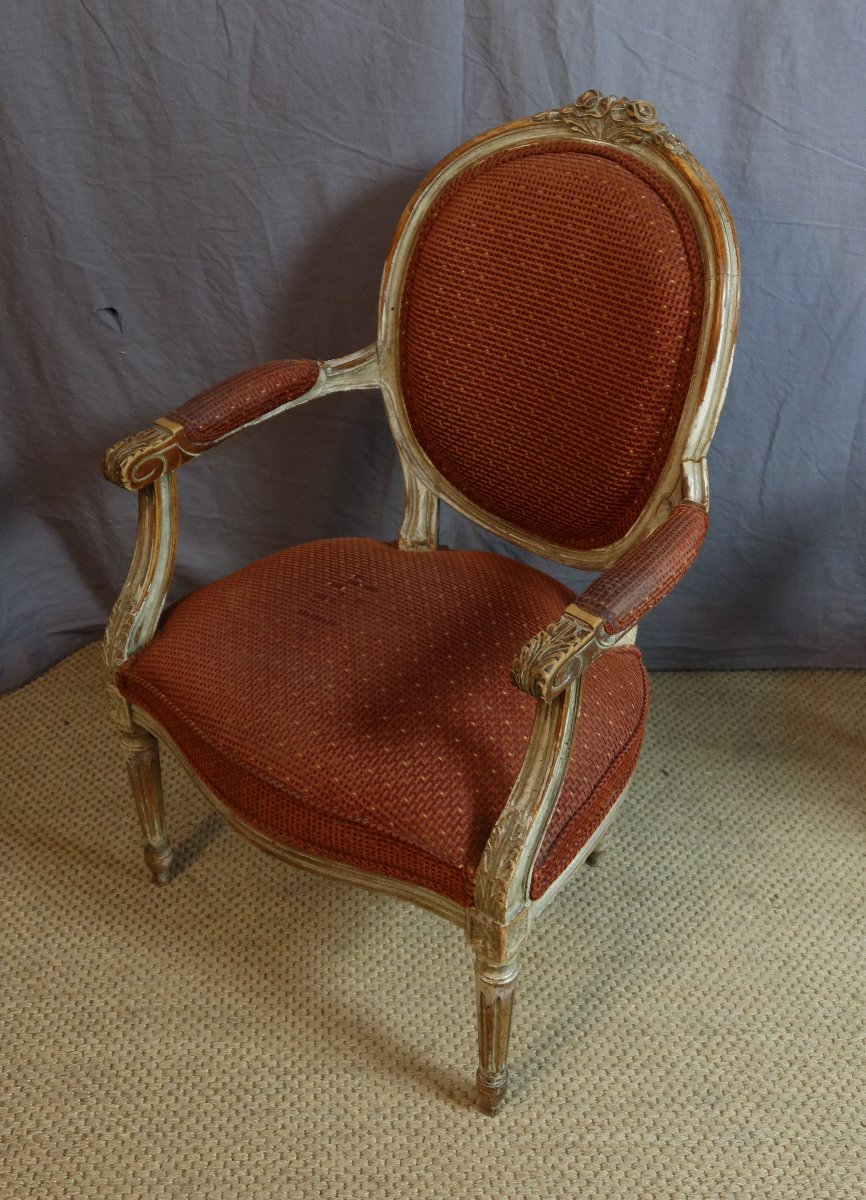 série de 7 fauteuils Louis XVI -photo-4