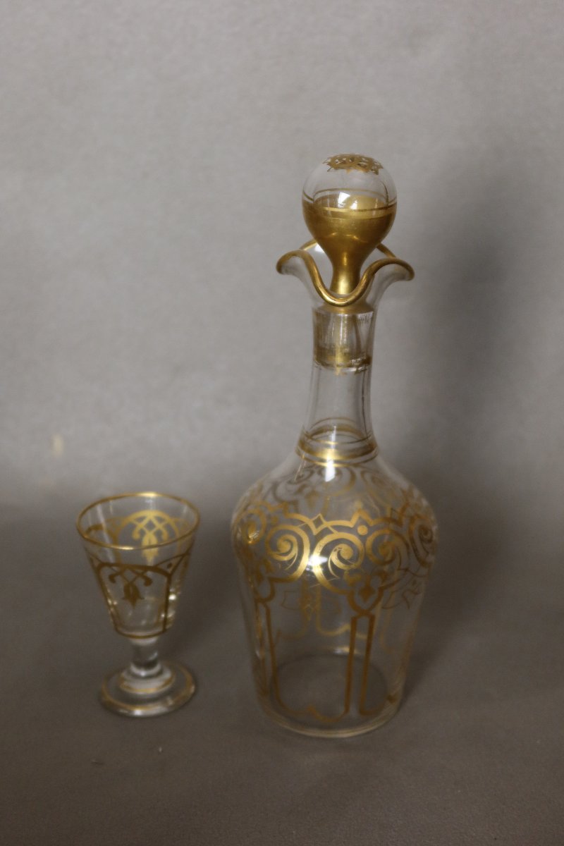 19th-century Gilded Bronze Liquor Cabinet-photo-6