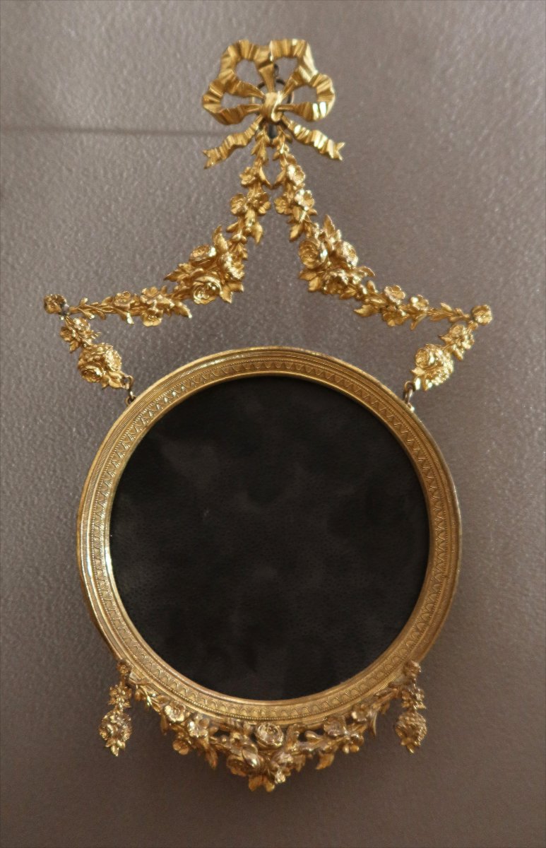 cadre à photo bronze doré XIX
