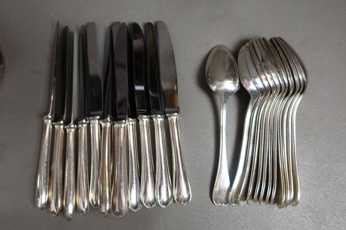 Ercuis 106-piece Silver-plated Metal Tableware Set-photo-2