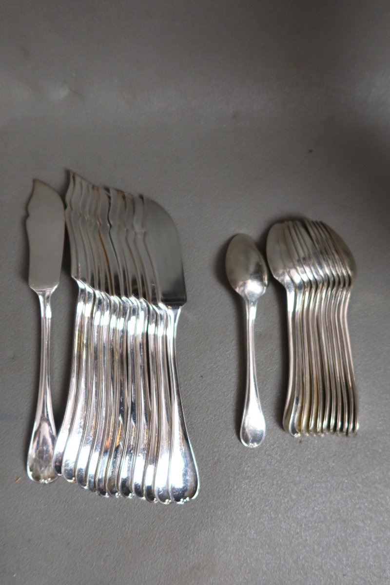 Ercuis 106-piece Silver-plated Metal Tableware Set-photo-3