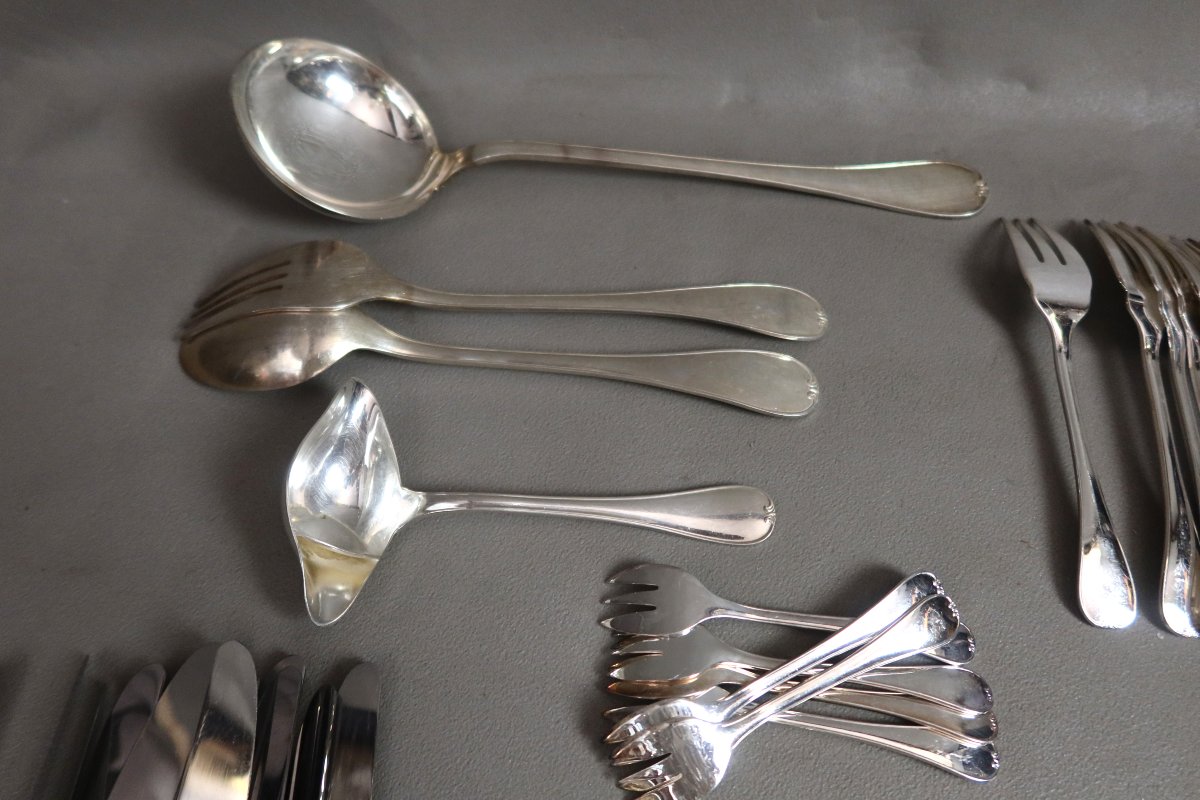Ercuis 106-piece Silver-plated Metal Tableware Set-photo-1