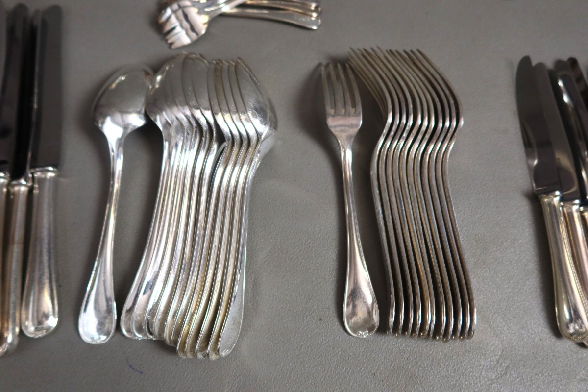 Ercuis 106-piece Silver-plated Metal Tableware Set-photo-2