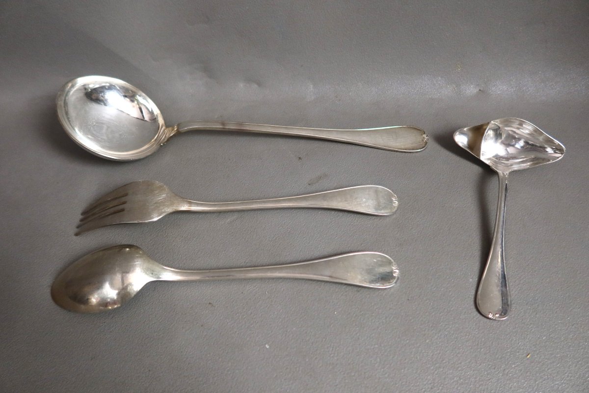Ercuis 106-piece Silver-plated Metal Tableware Set-photo-5