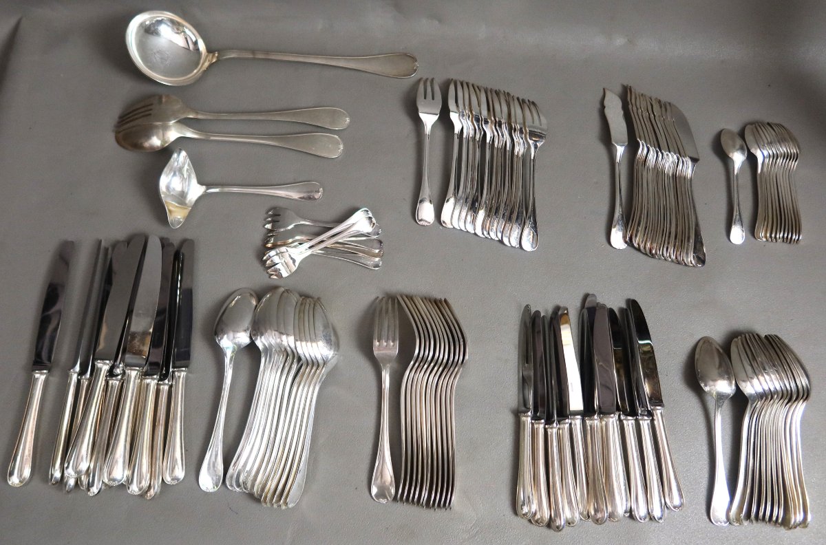 Ercuis 106-piece Silver-plated Metal Tableware Set