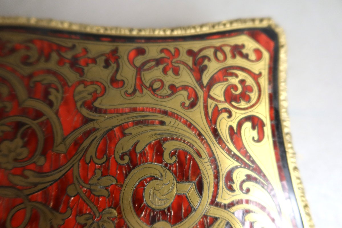 Coffret à jeux en marqueterie Boulle -photo-4