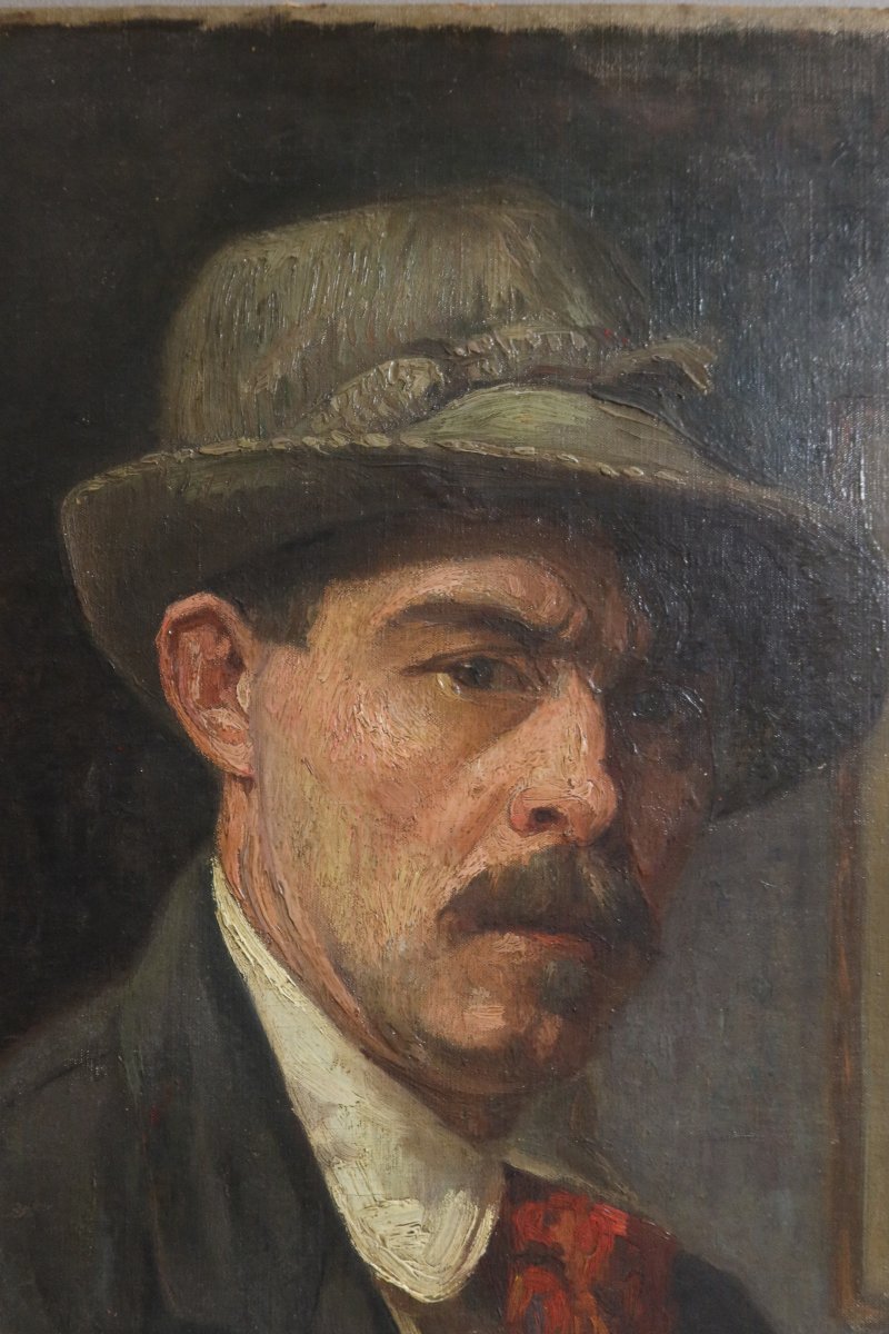 19th-century Self-portrait Painting-photo-2
