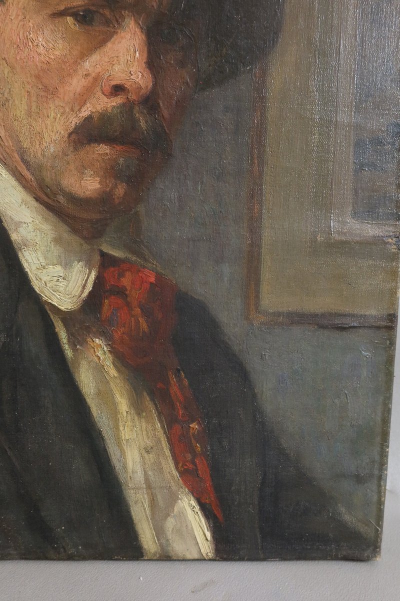 19th-century Self-portrait Painting-photo-3