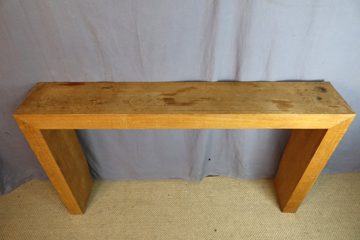20th-century Oak Console Table-photo-3