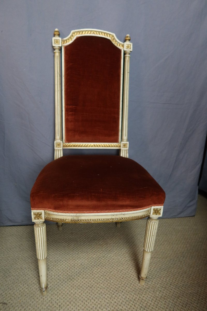 série de 12 chaises de style -photo-4