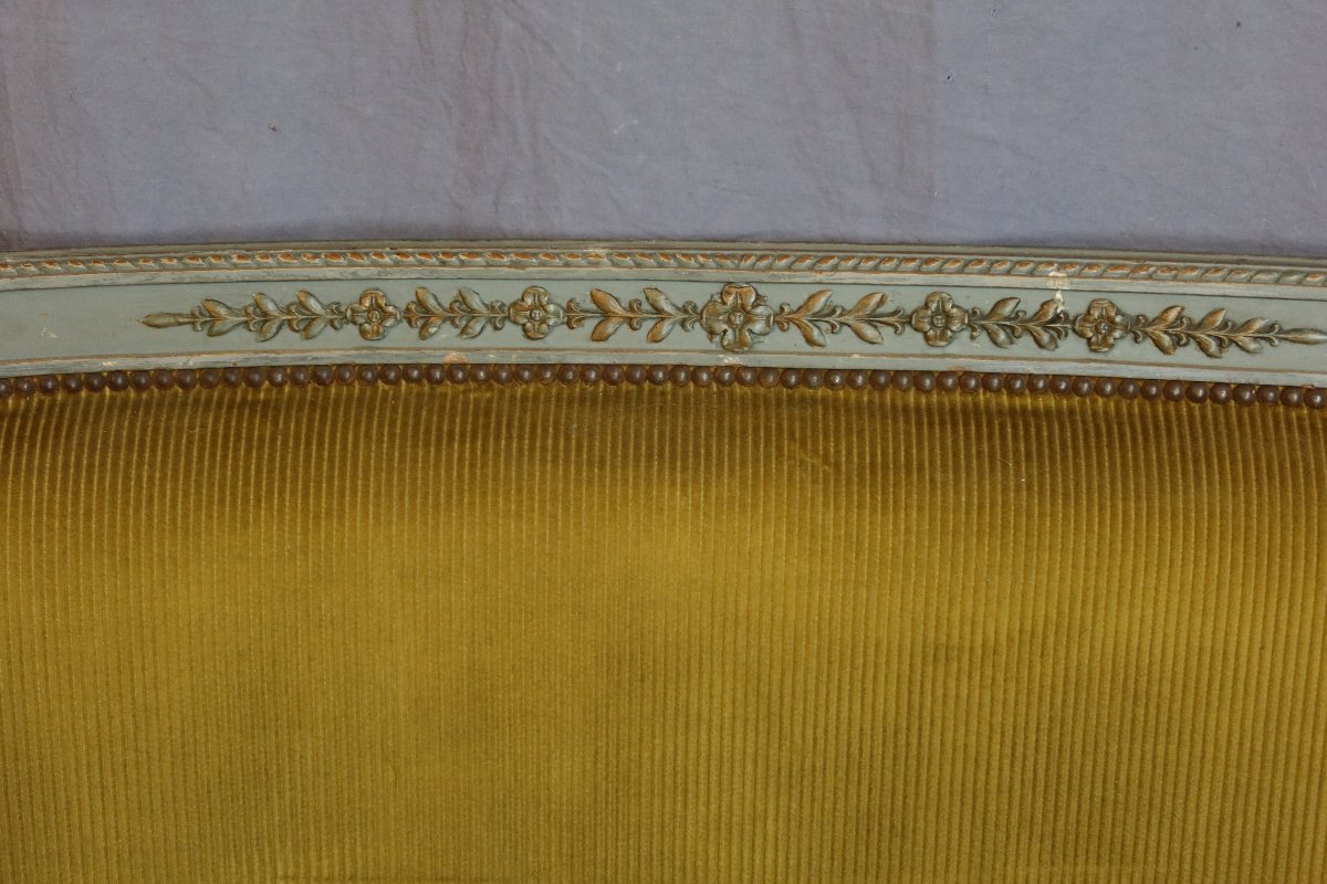 Directoire-style Lacquered Wood Armchair-photo-3