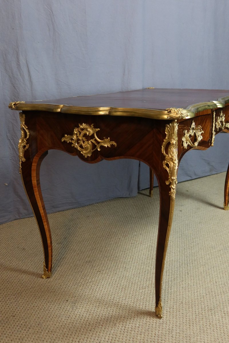 Bureau Louis XV époque XIXème siècle-photo-4