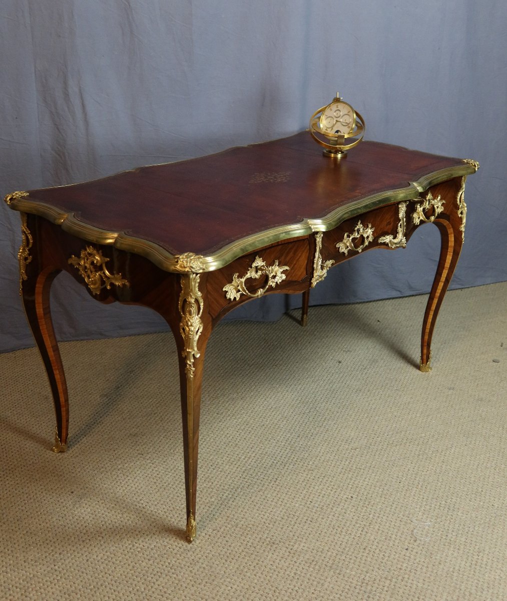 Bureau Louis XV époque XIXème siècle-photo-1