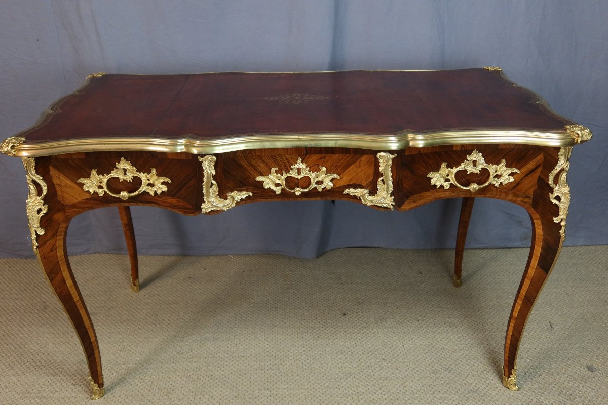 Bureau Louis XV époque XIXème siècle-photo-2
