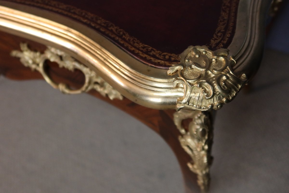Bureau Louis XV époque XIXème siècle-photo-3