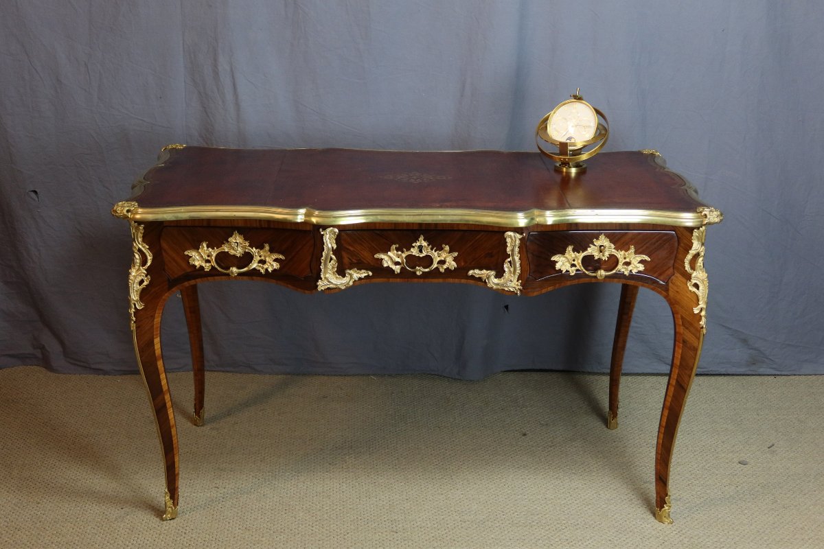 Bureau Louis XV époque XIXème siècle-photo-5