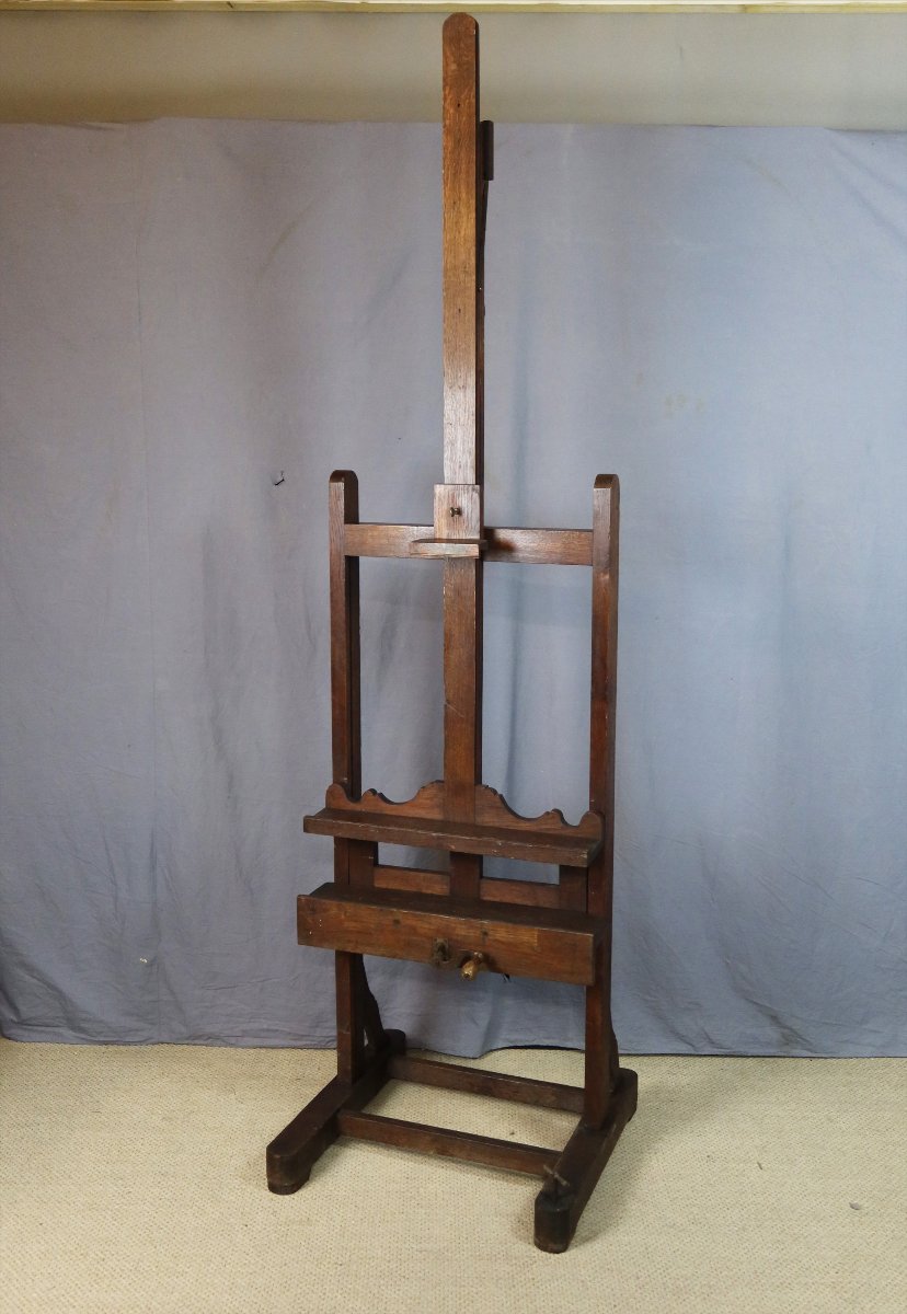 19th-century Oak Easel