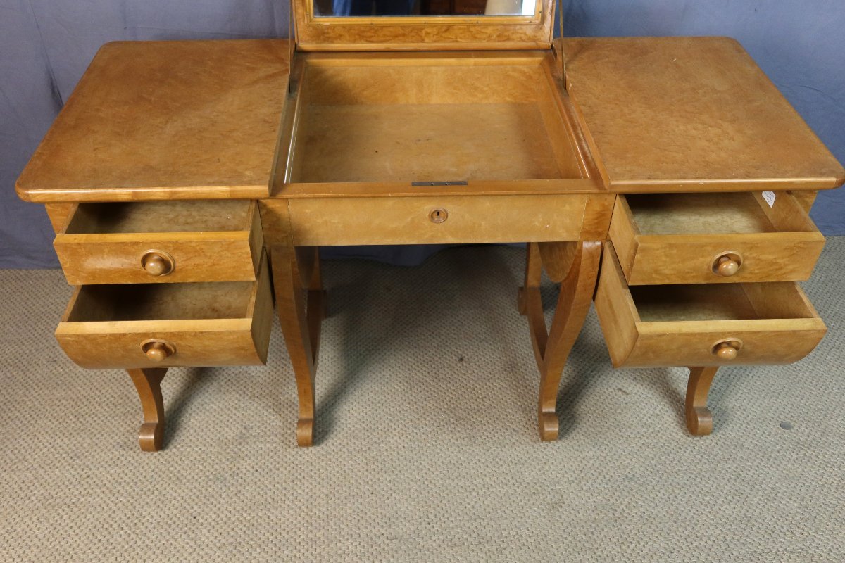 20th-century Amboine Burl Dressing Table-photo-4