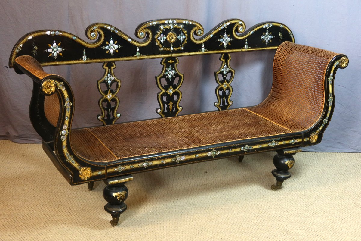 Large Napoleon III-era Sofa-photo-3