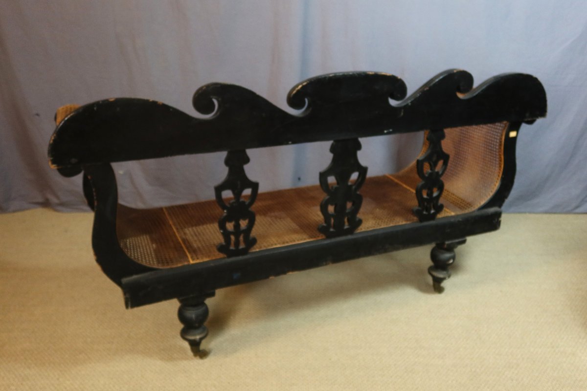Large Napoleon III-era Sofa-photo-7