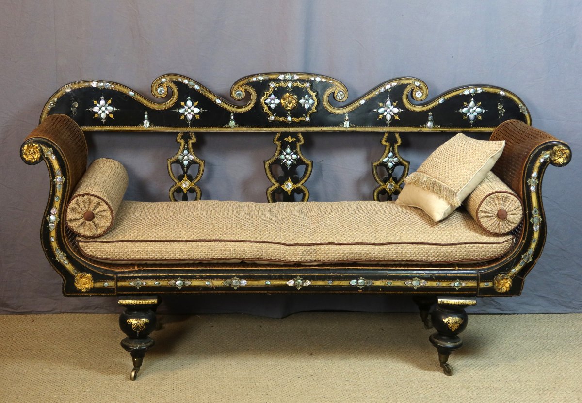 Large Napoleon III-era Sofa