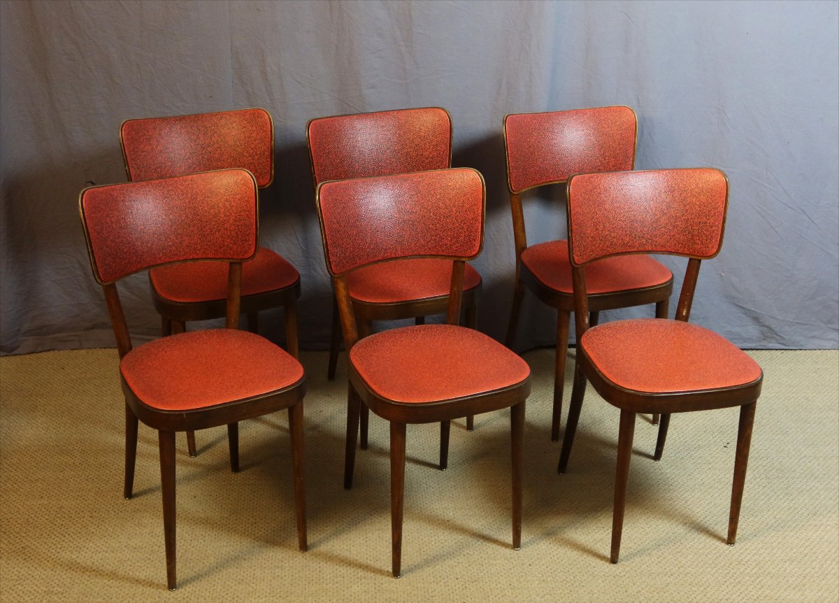 Six chaises bistrot Baumann