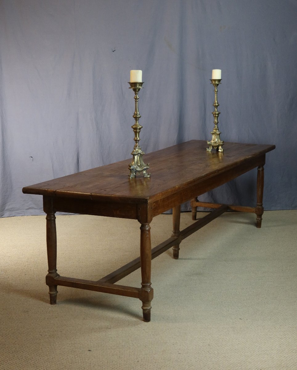 table chêne XIX siècle 2.58m-photo-2