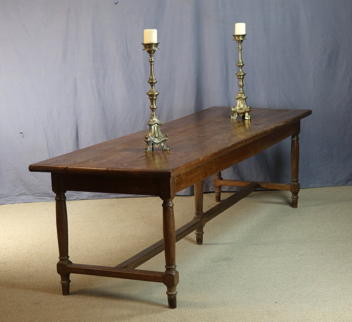 table chêne XIX siècle 2.58m-photo-3