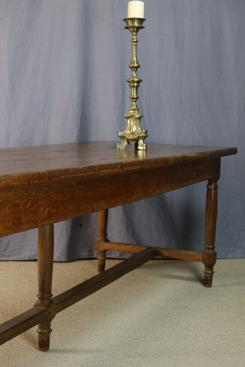 table chêne XIX siècle 2.58m-photo-4