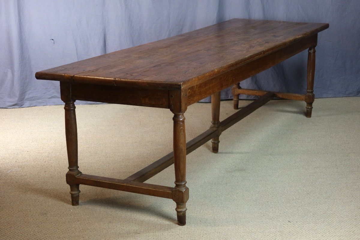 table chêne XIX siècle 2.58m-photo-1